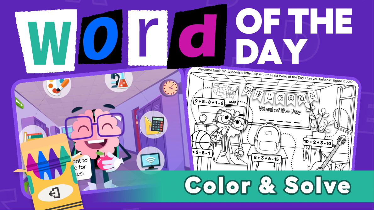 Word of the Day - Color and Solve